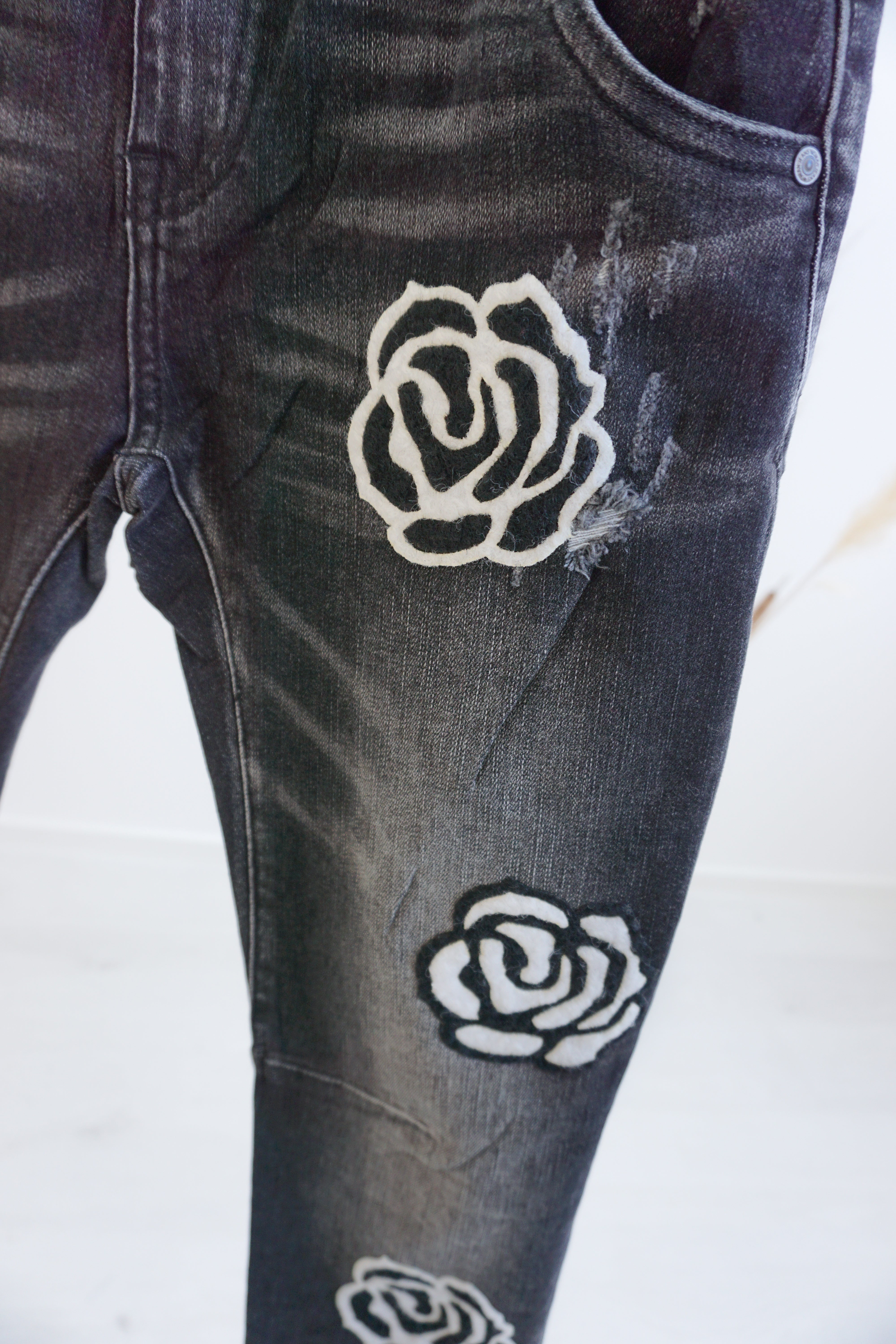 Jeans "roses" 21466