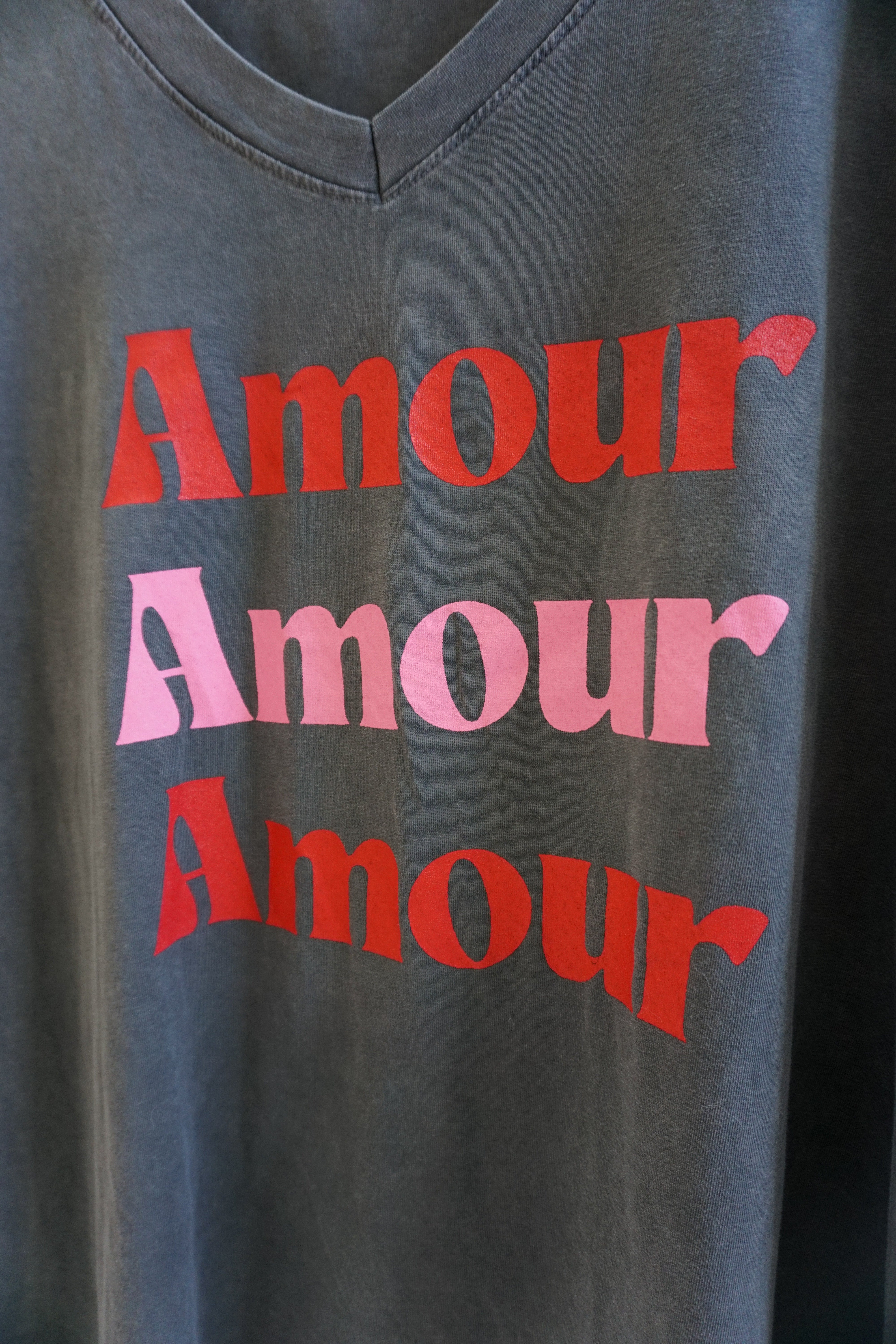 T-Shirt "amour" 11461 anthrazit