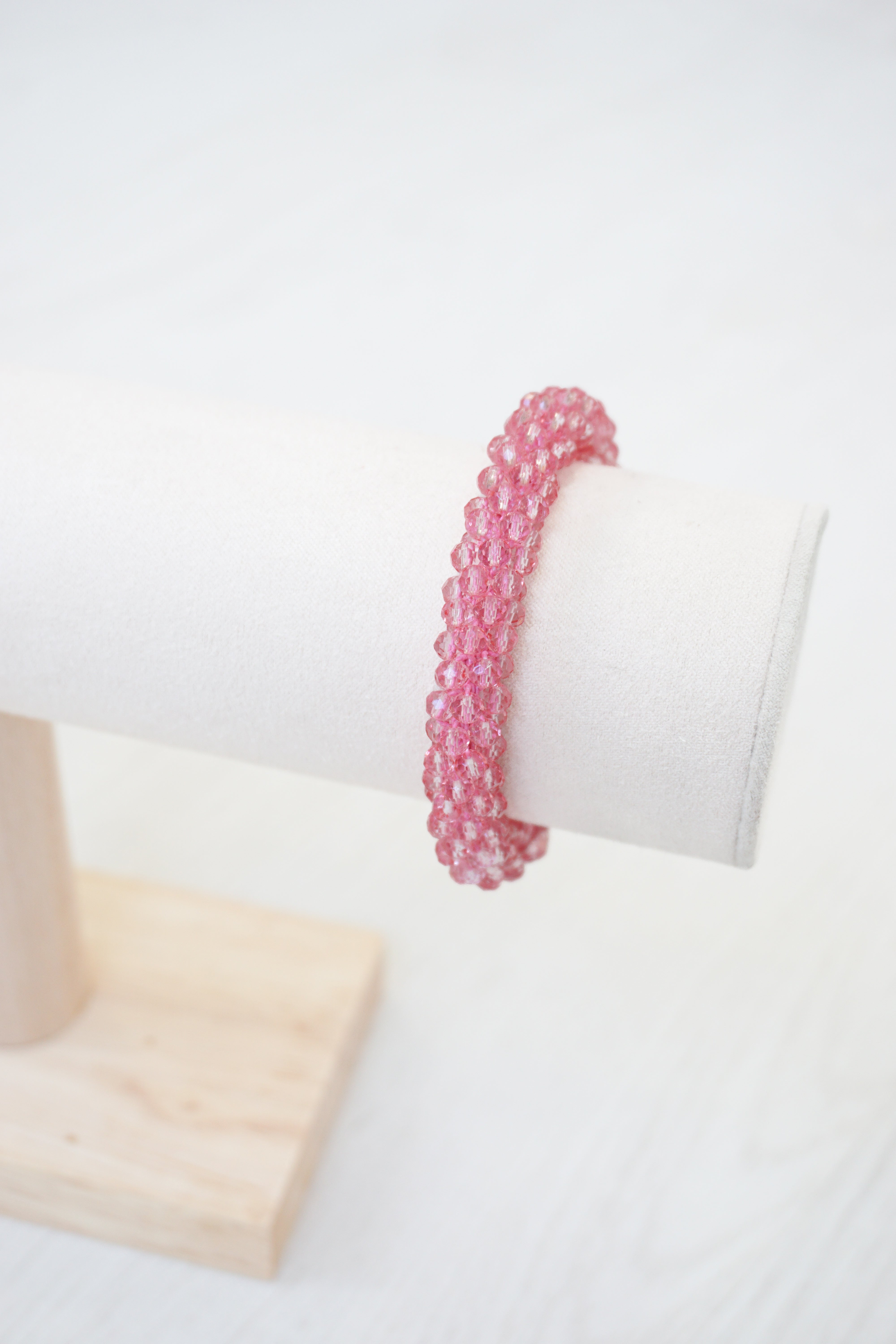 Perlenarmband rose