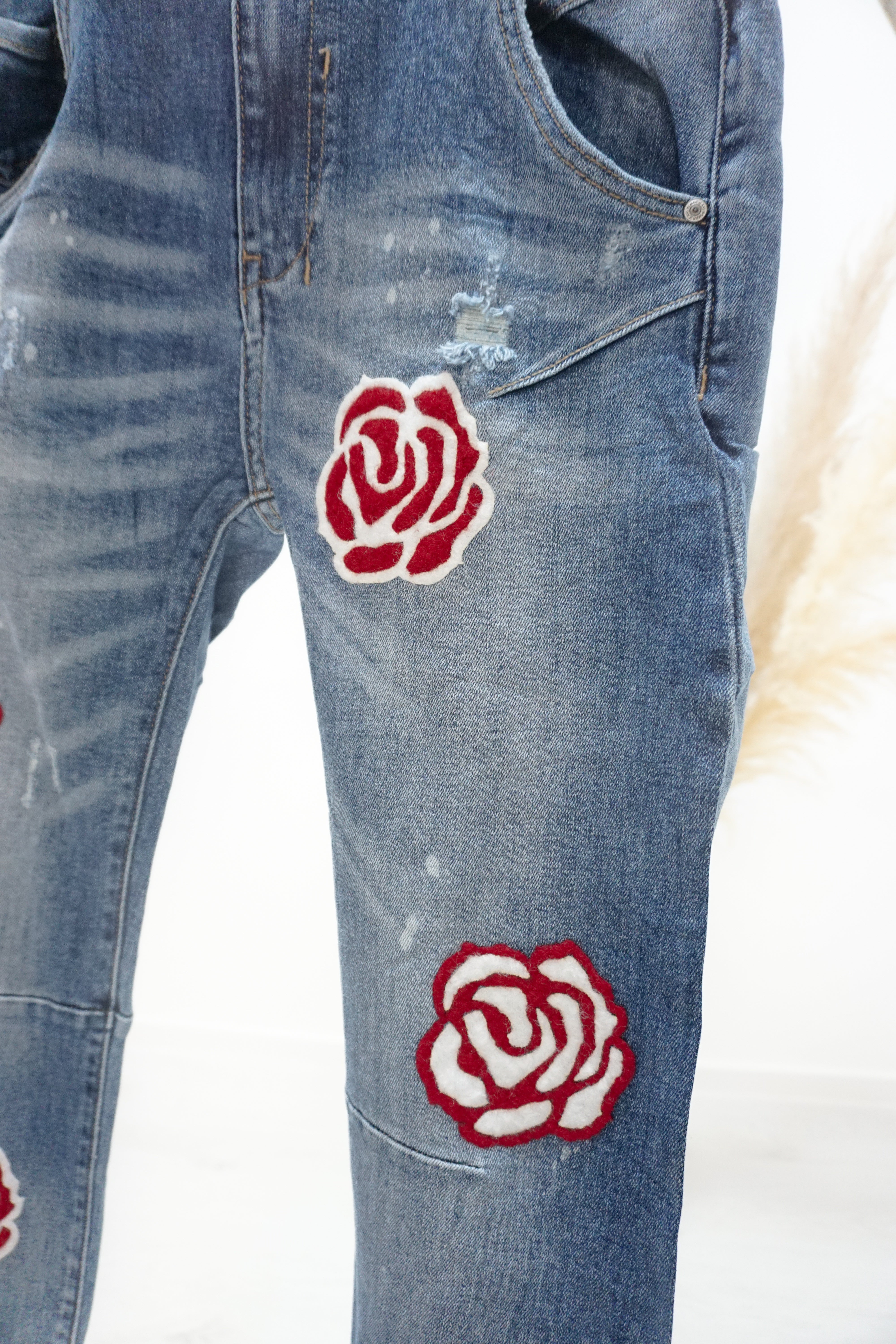 Jeans "roses" 216414