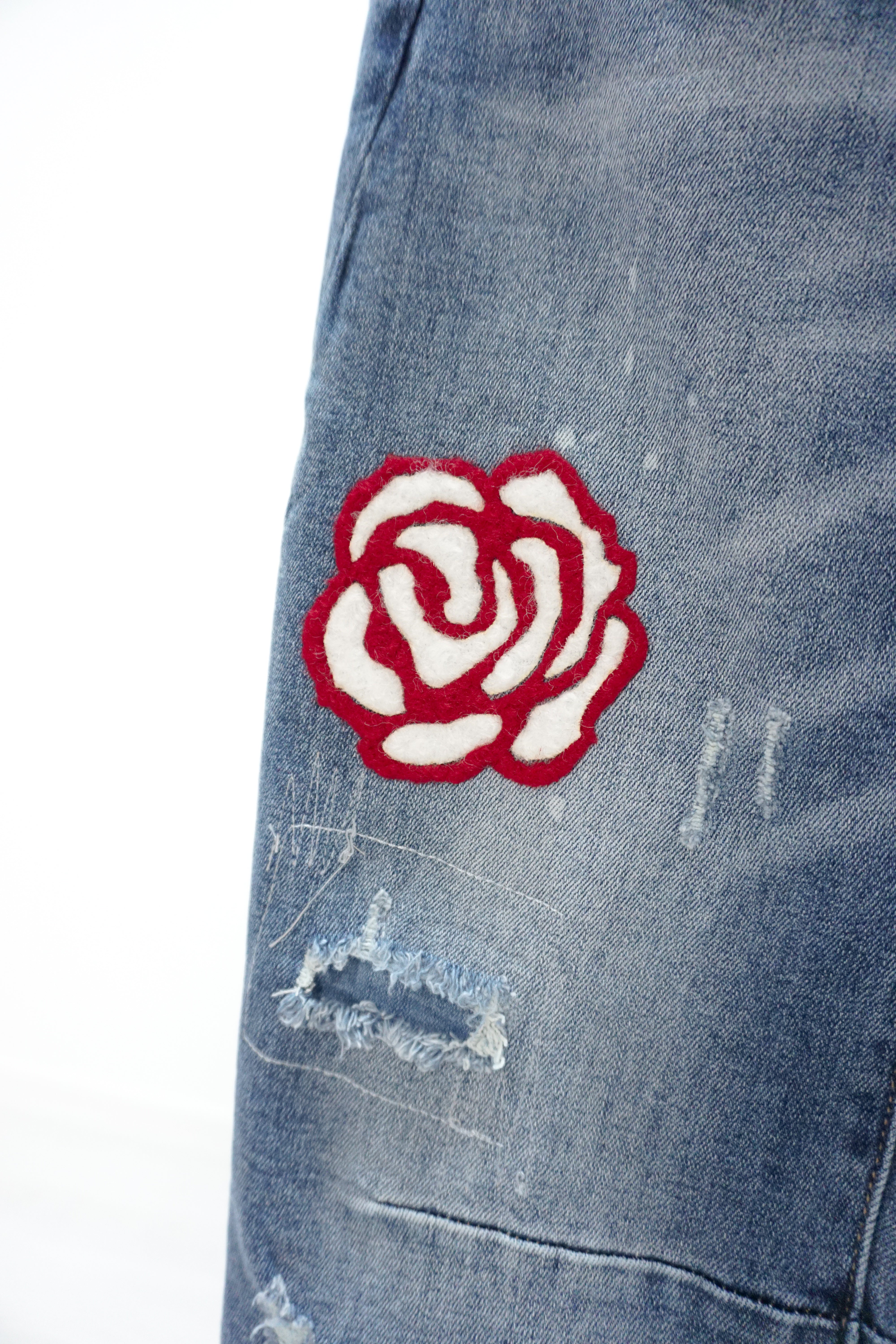 Jeans "roses" 216414