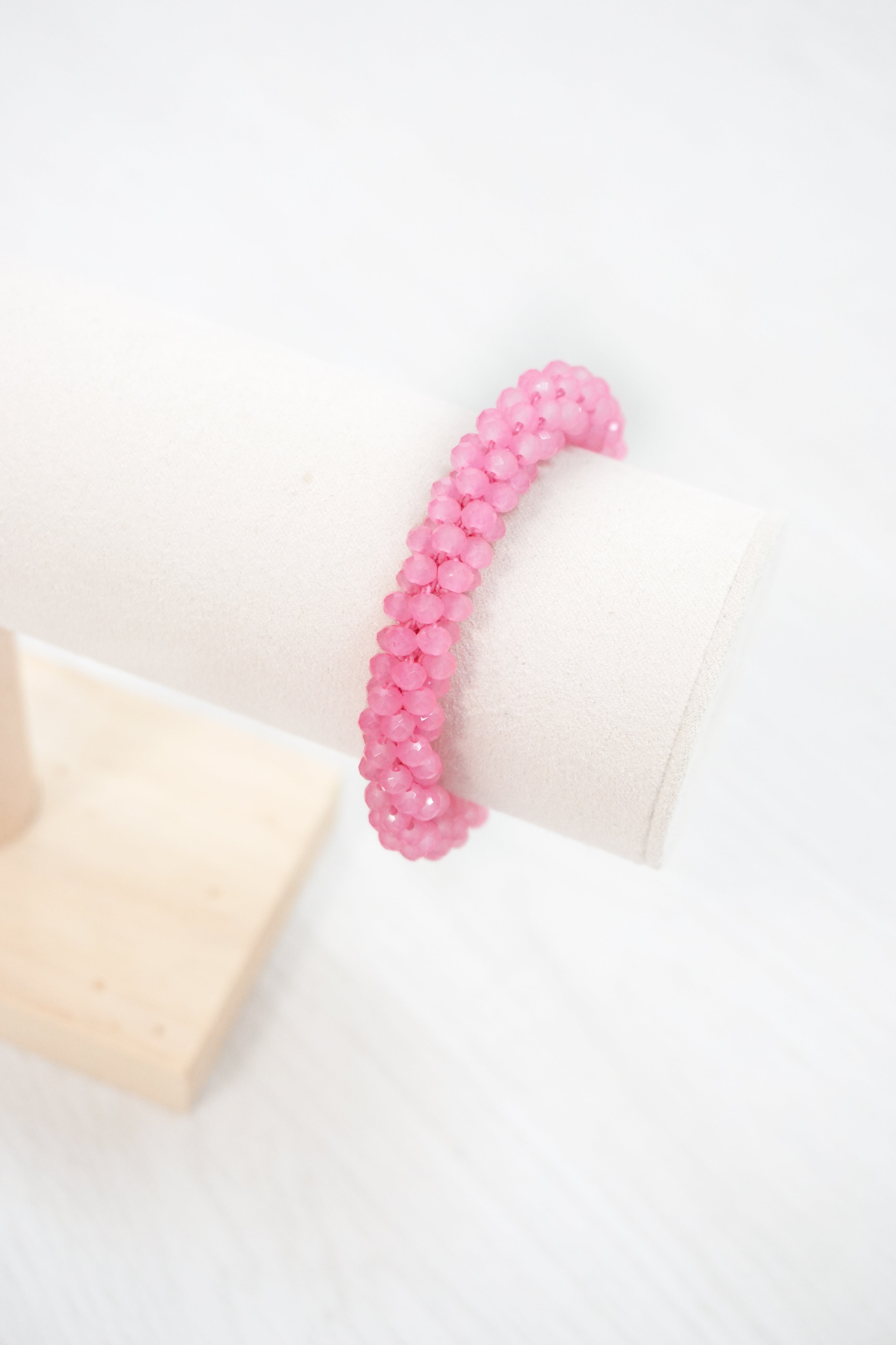 Perlenarmband candy pink