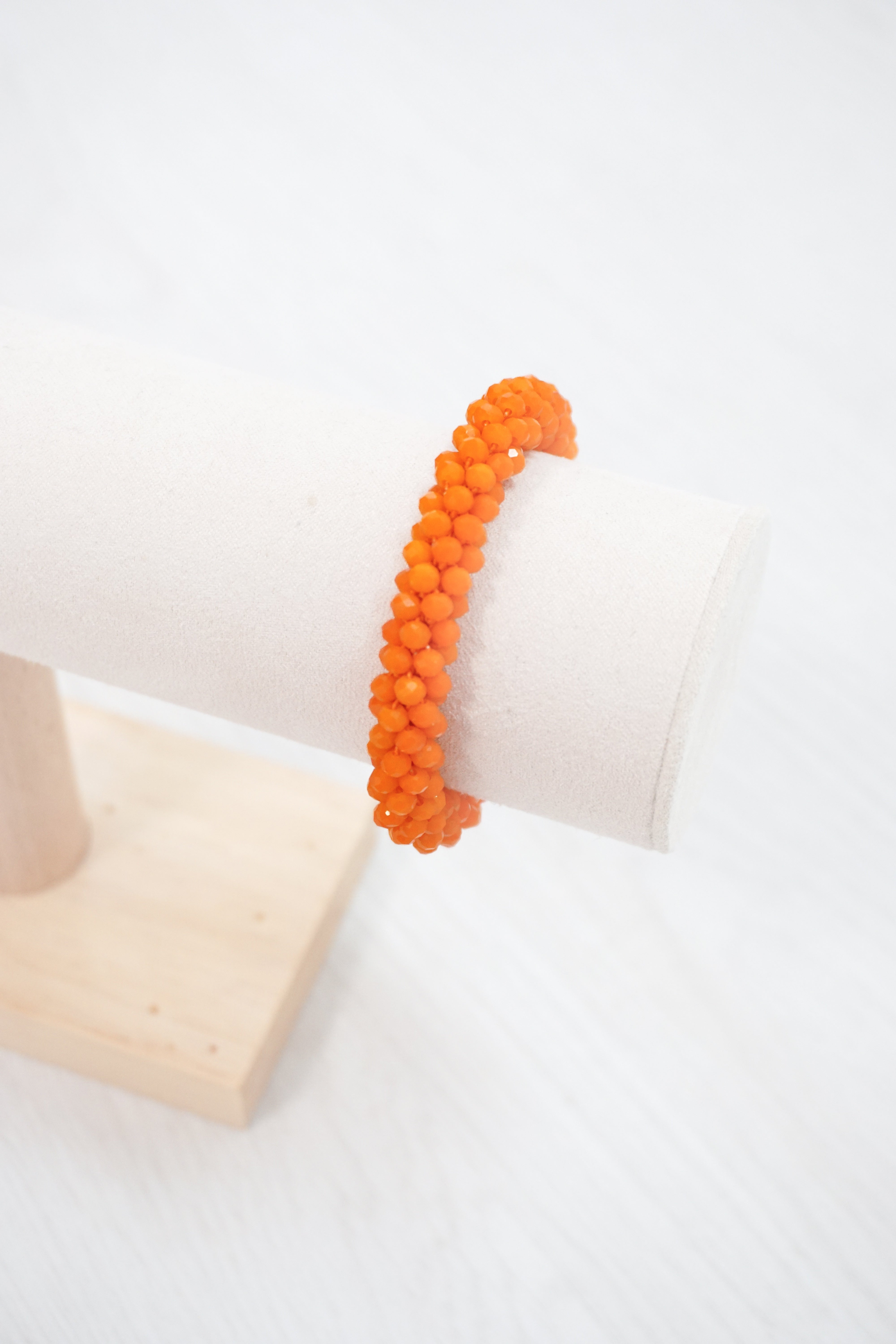 Perlenarmband orange