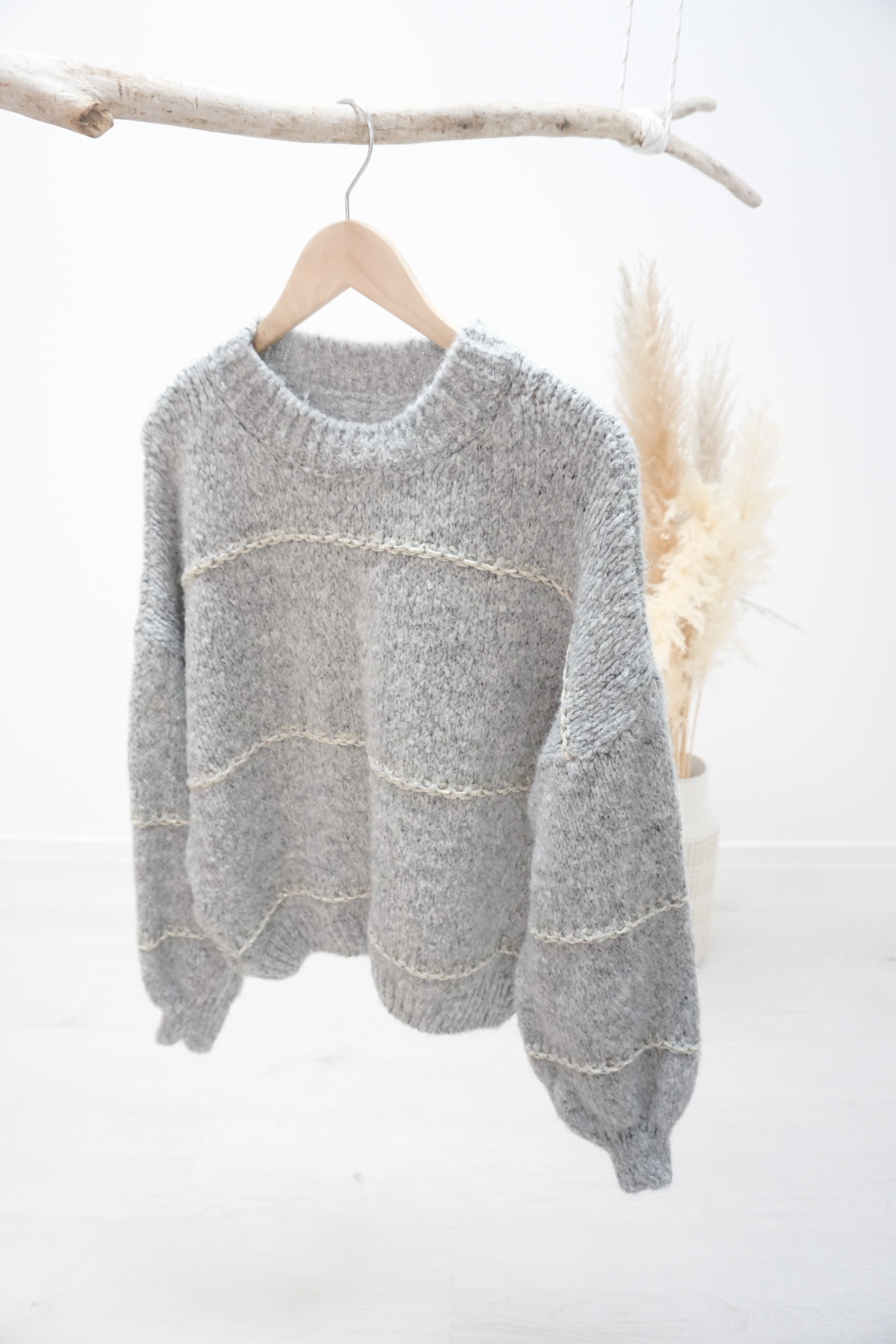 Strickpulli 11869 grau