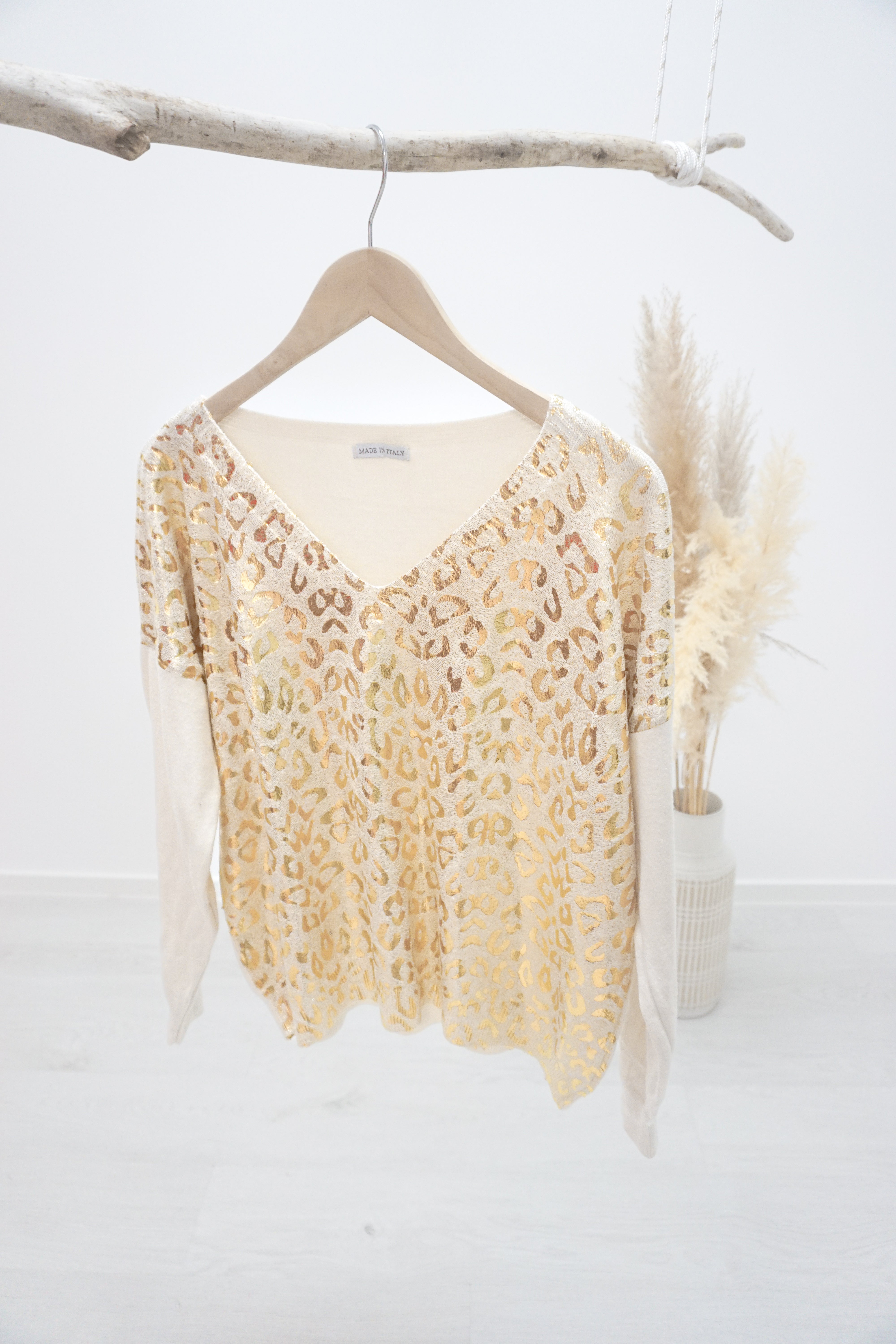 Feinstrickpulli "golden Leo" 118611