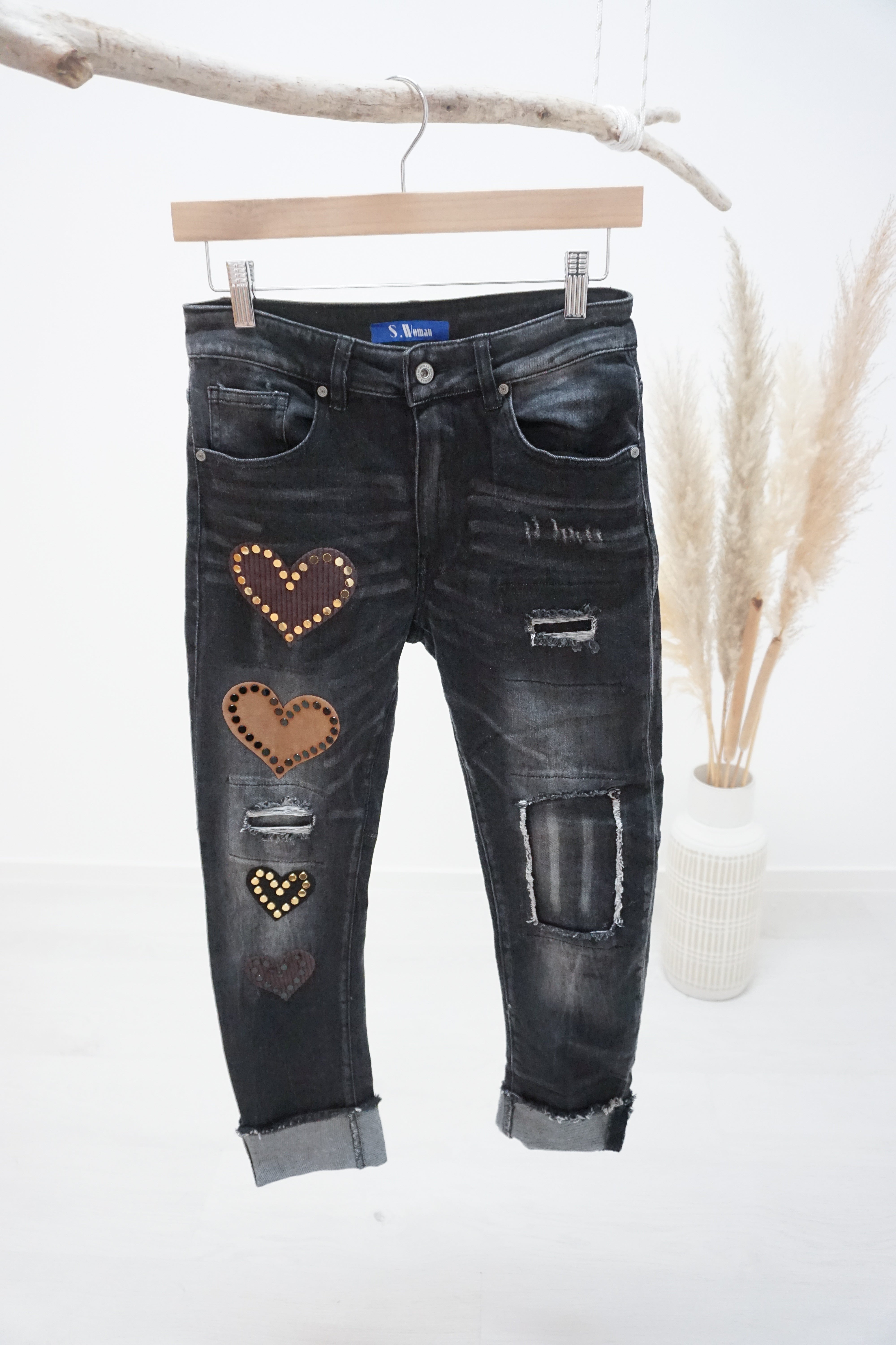 Sexy Woman Jeans "hearts"