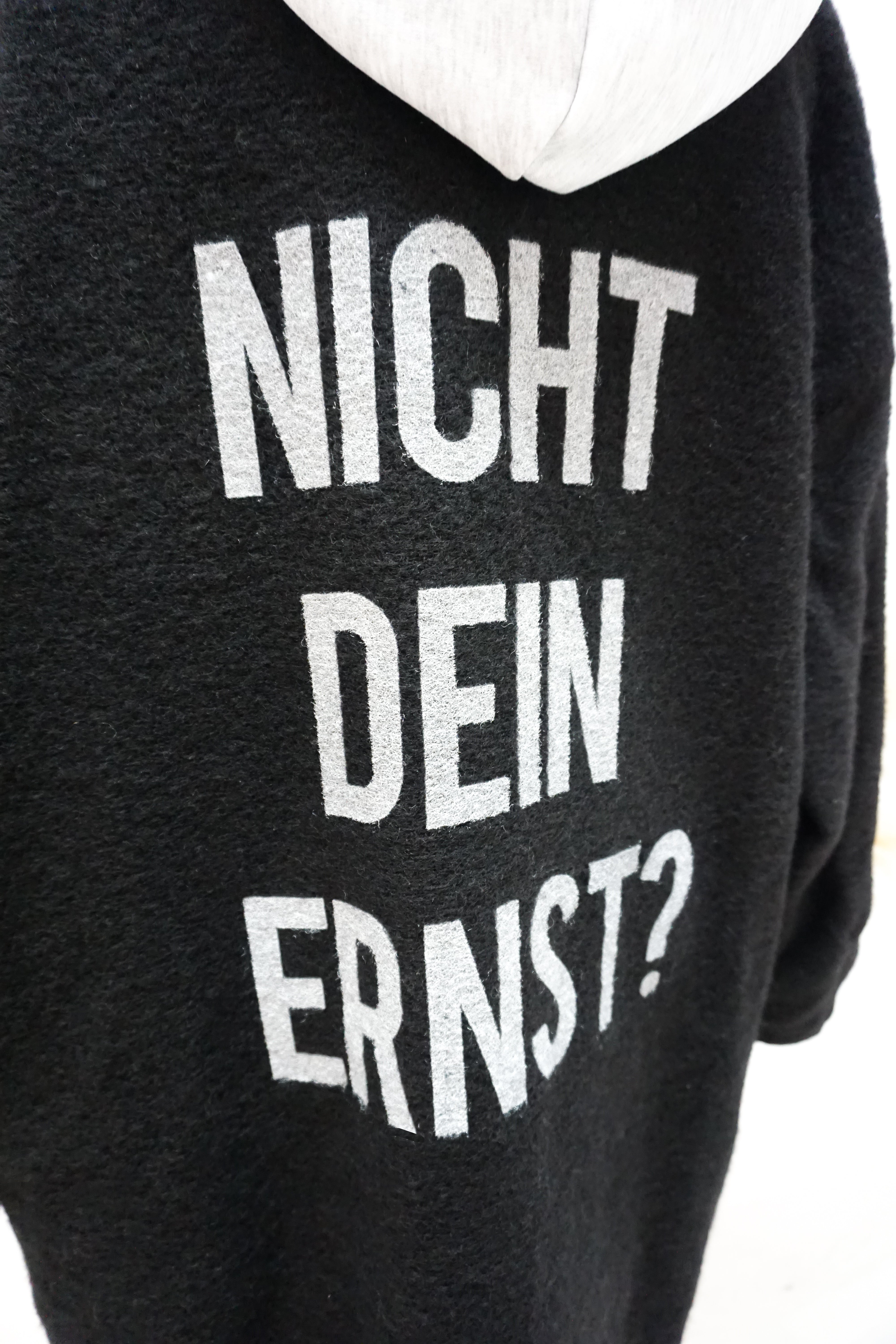 Lässiger Mantel "Nicht dein Ernst?"