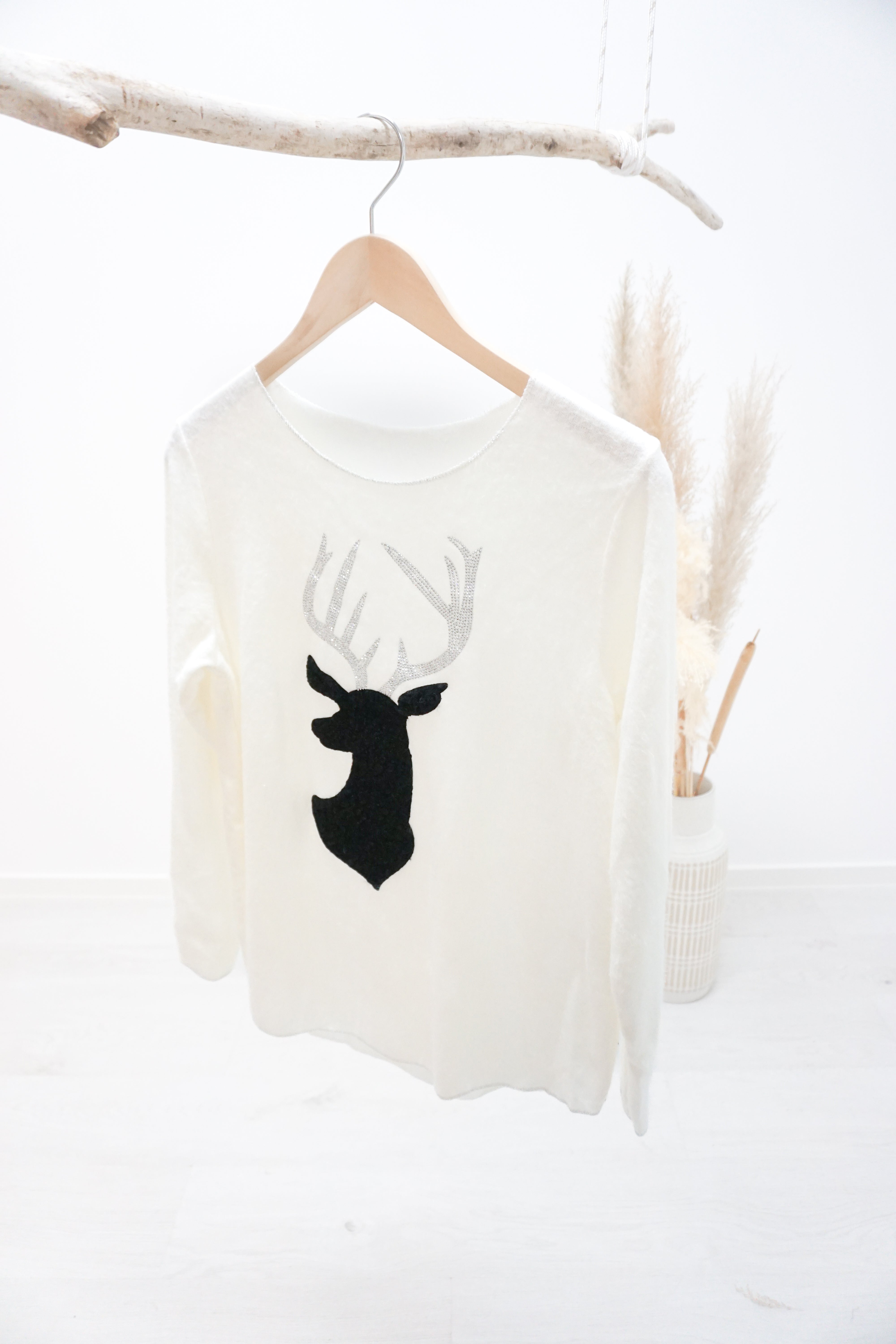 Feinstrickpulli "Reindeer"