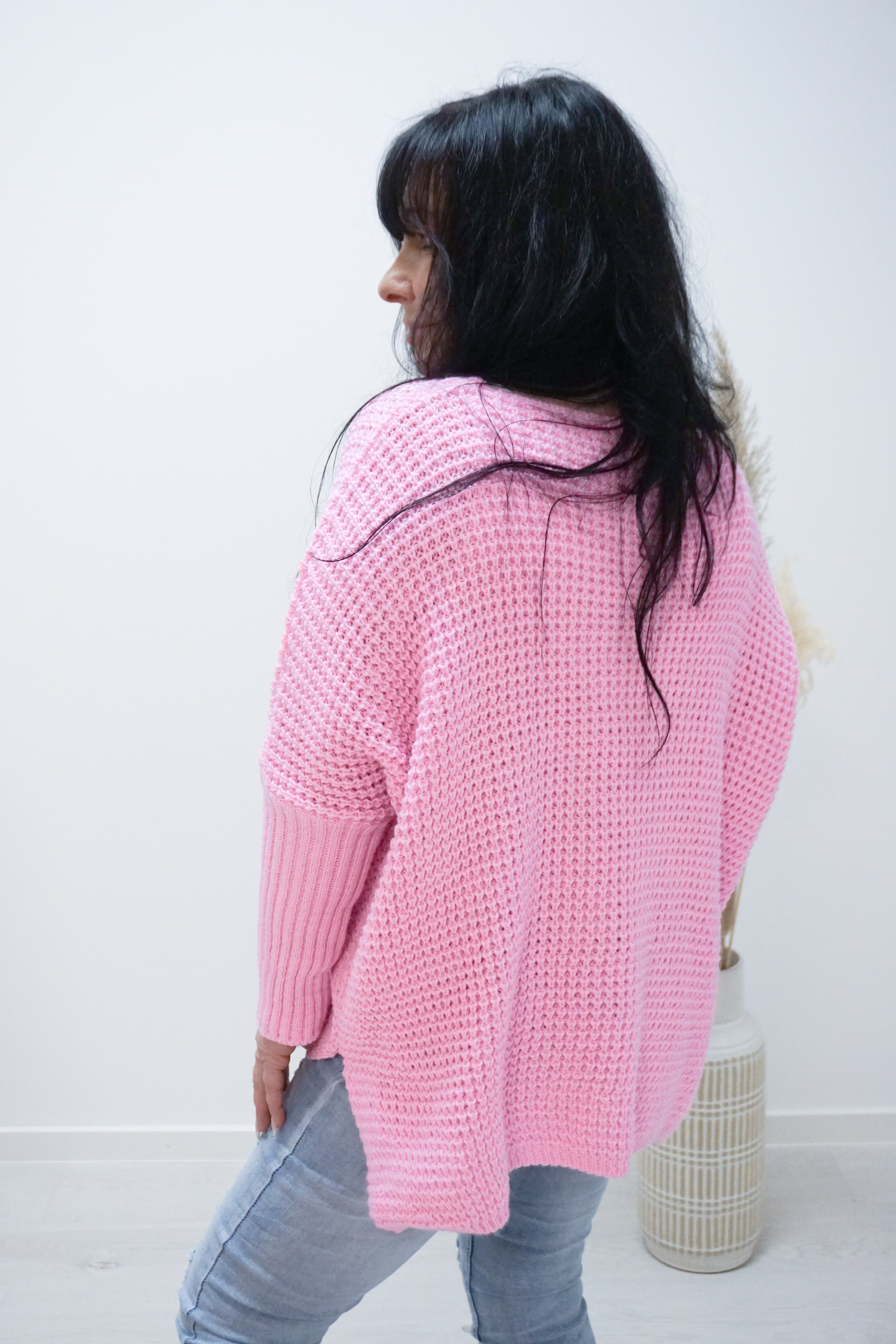 Strickpulli "Micky", candy pink