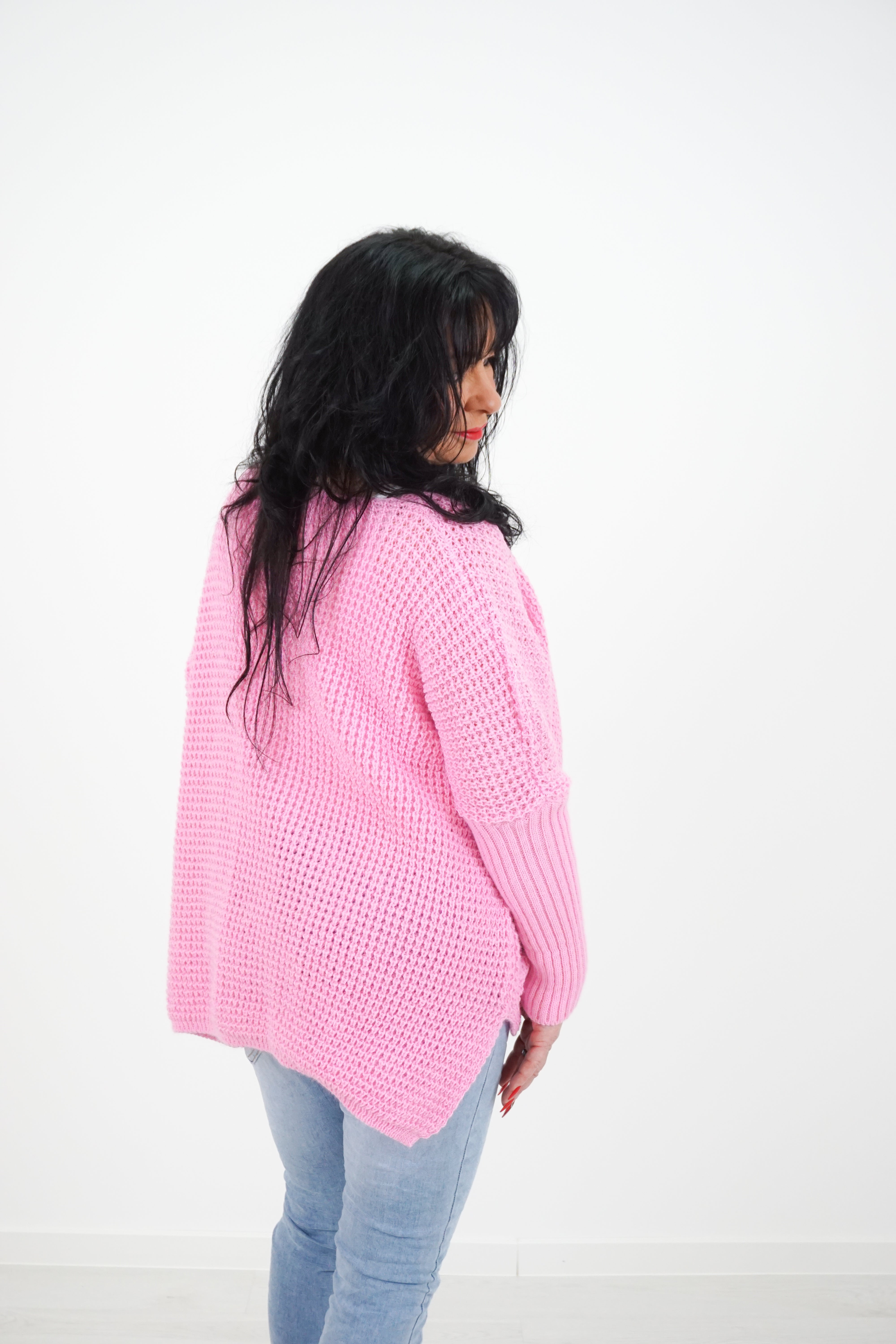 Strickpulli "PINK Micky", candy pink