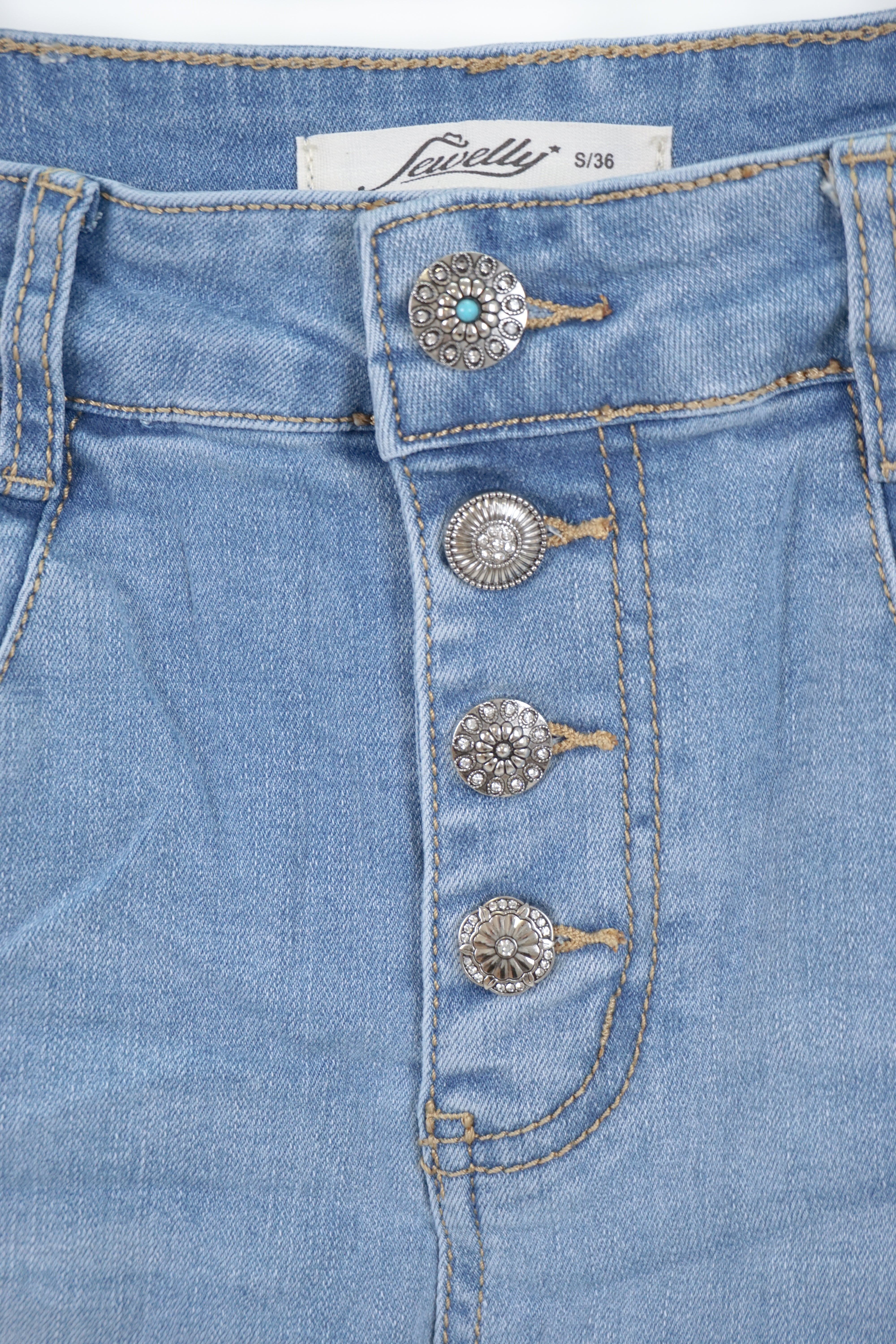 Jewelly Jeans in heller Waschung