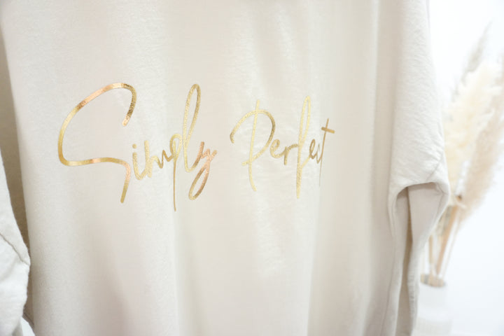 Sweatshirt "simply perfect" 11957 beige