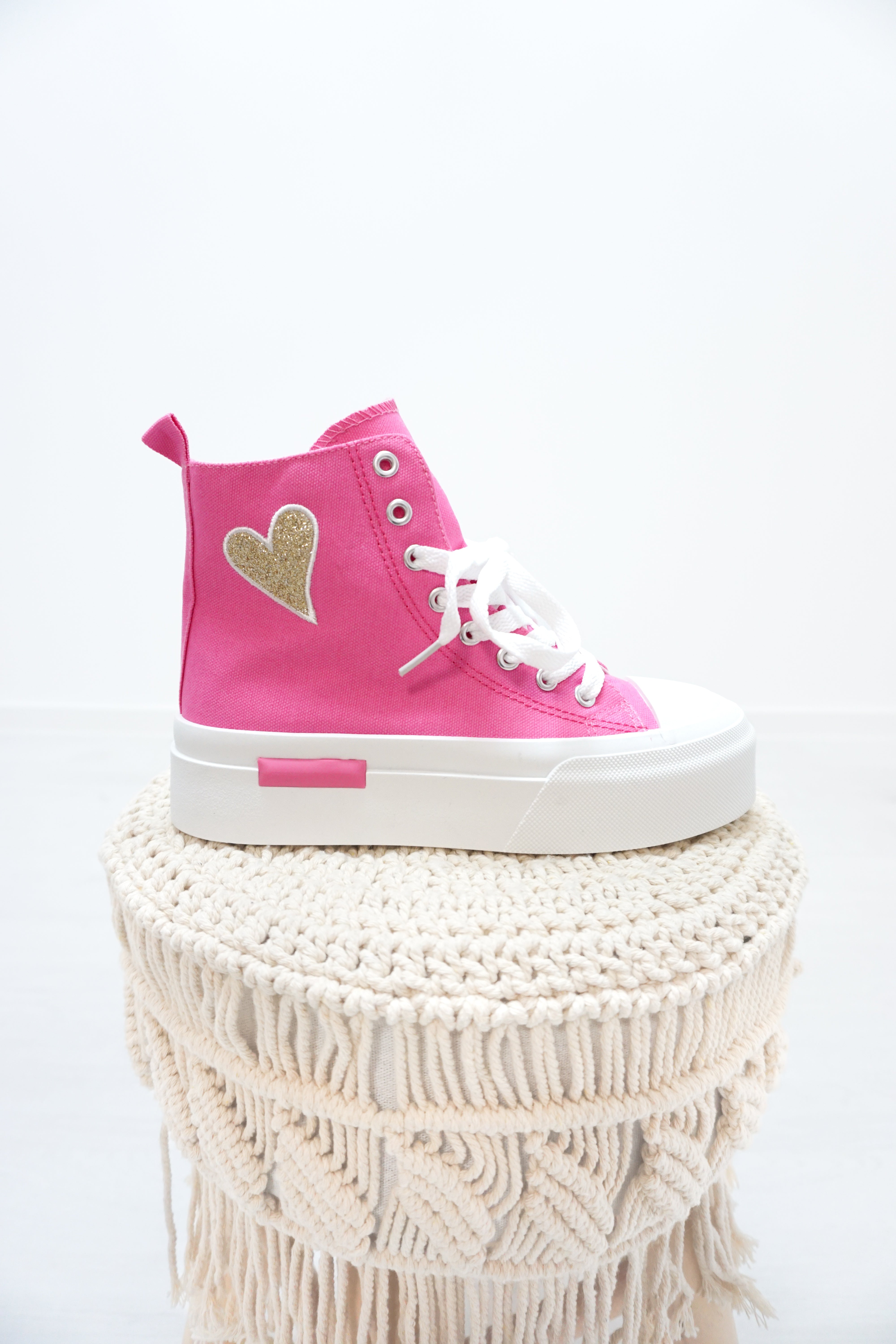 Hoher Sneaker "Love" pink 42132