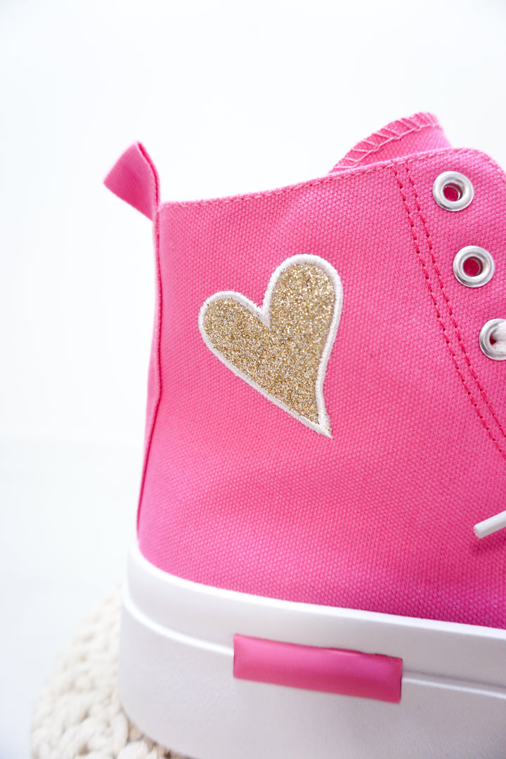 Hoher Sneaker "Love" pink 42132