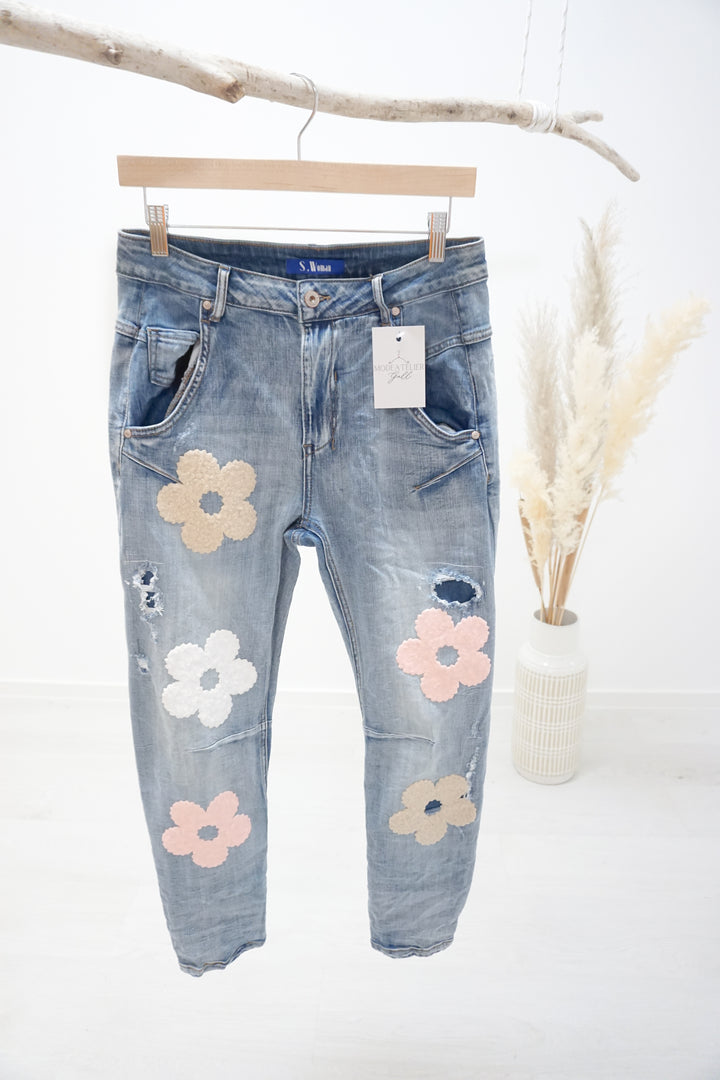 Jeans "flowers" 24086