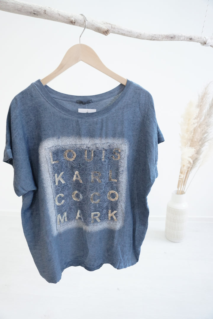 T-Shirt "Designer" 161115 jeansblau