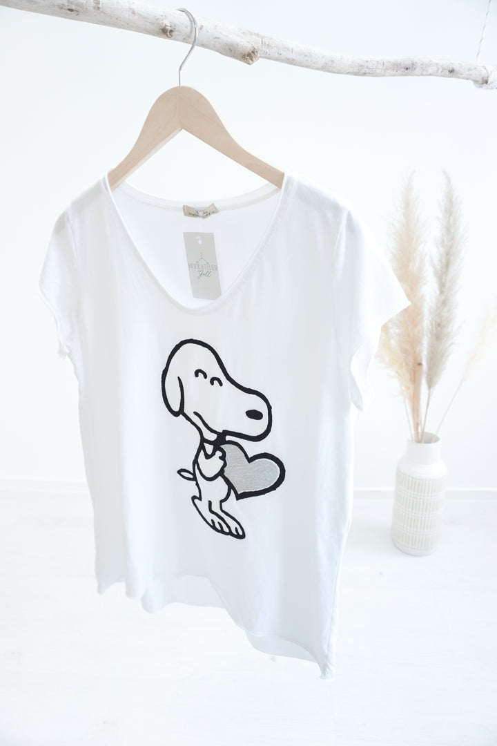 T-Shirt "Snoopy" 160421 schwarz