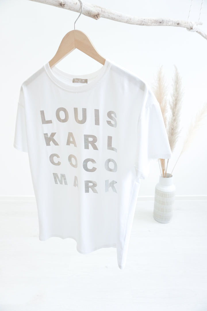 T-Shirt "Designer" 14105 weiß/silber