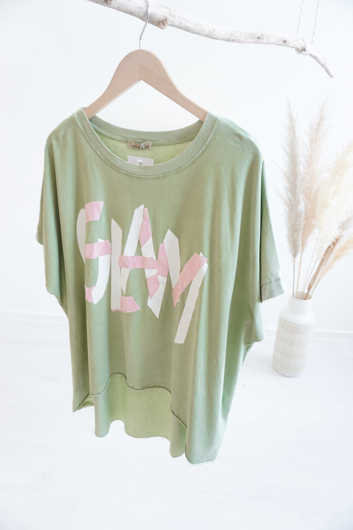 T-Shirt "Glam" 18958 grün