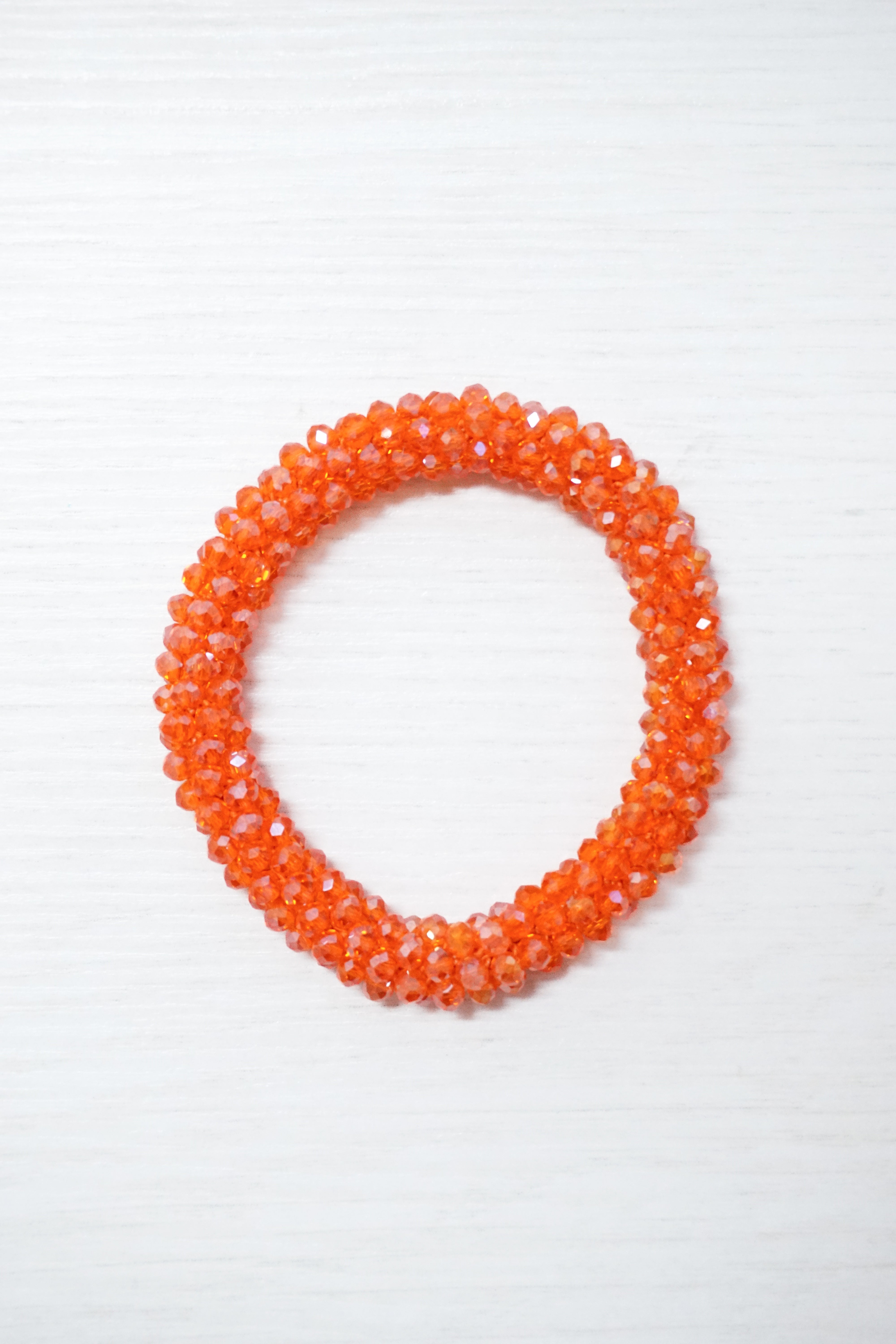 Perlenarmband orange