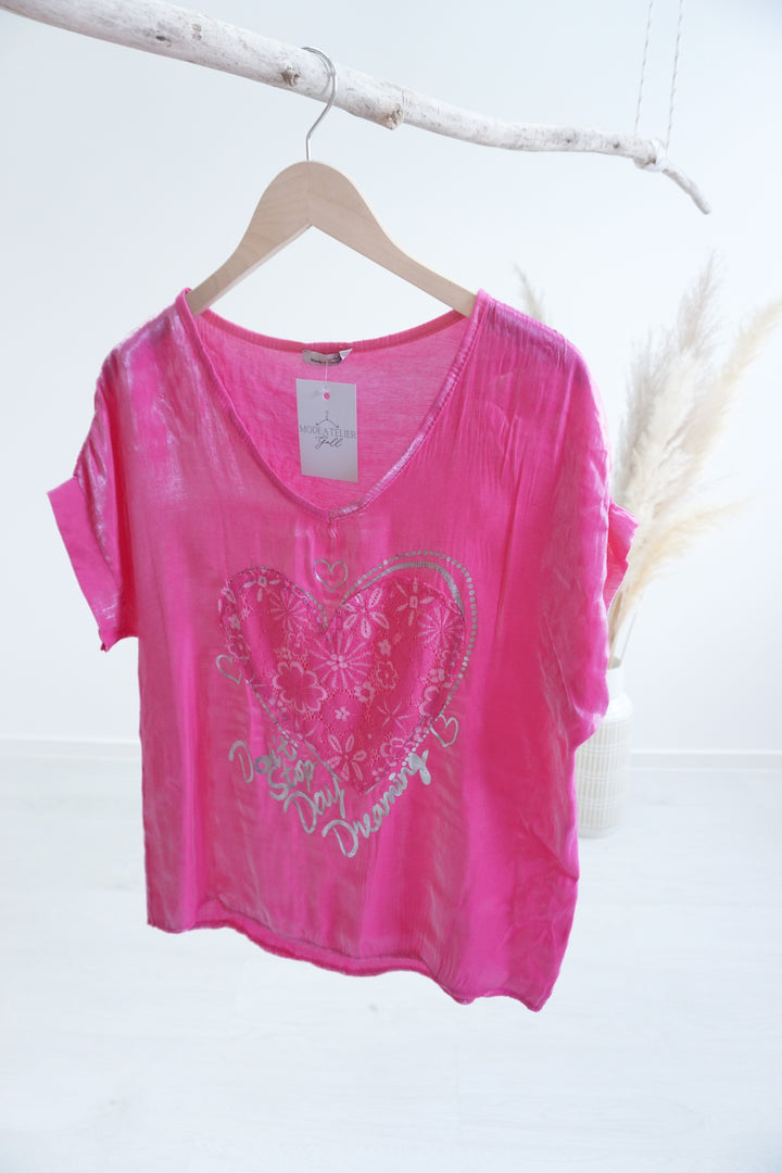 Satin T-Shirt 182512 pink