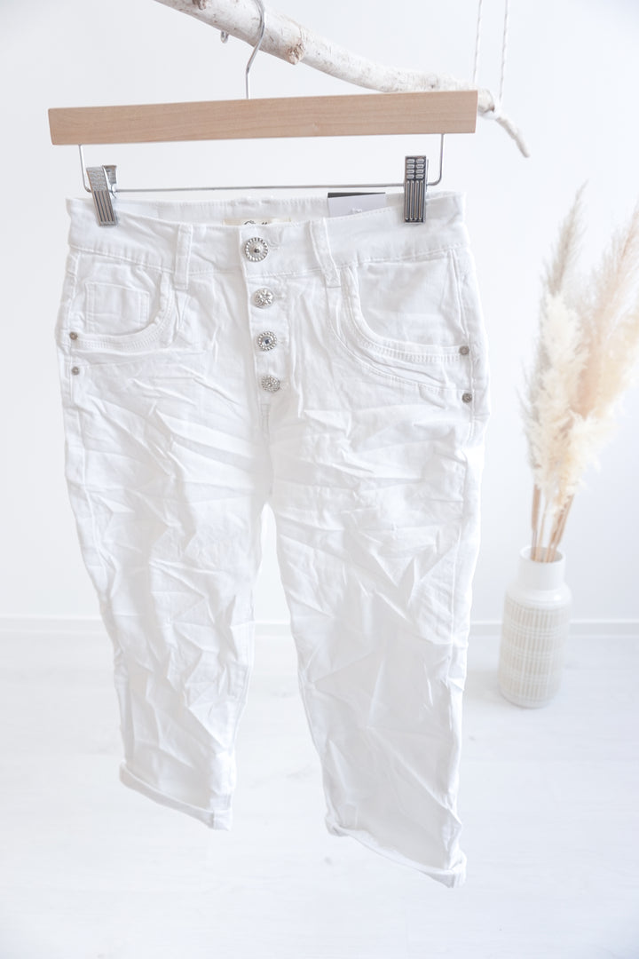 3/4 Jeans 210521 in weiß
