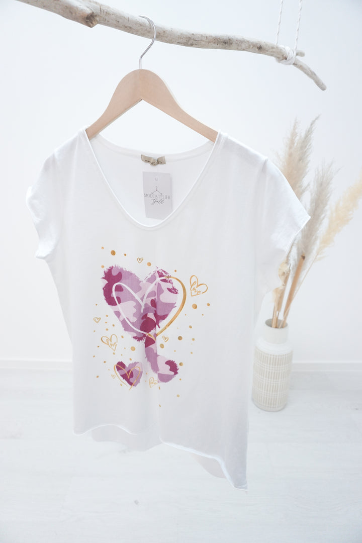 T-Shirt "love Camouflage" 112320 berry